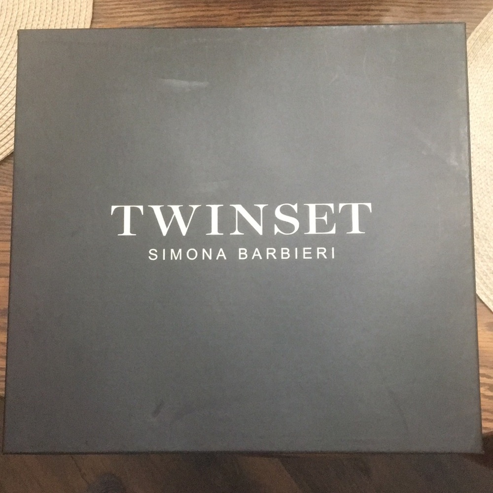 Twinset Simona Barbieri Stivale Nero fringe booties made in Italy
